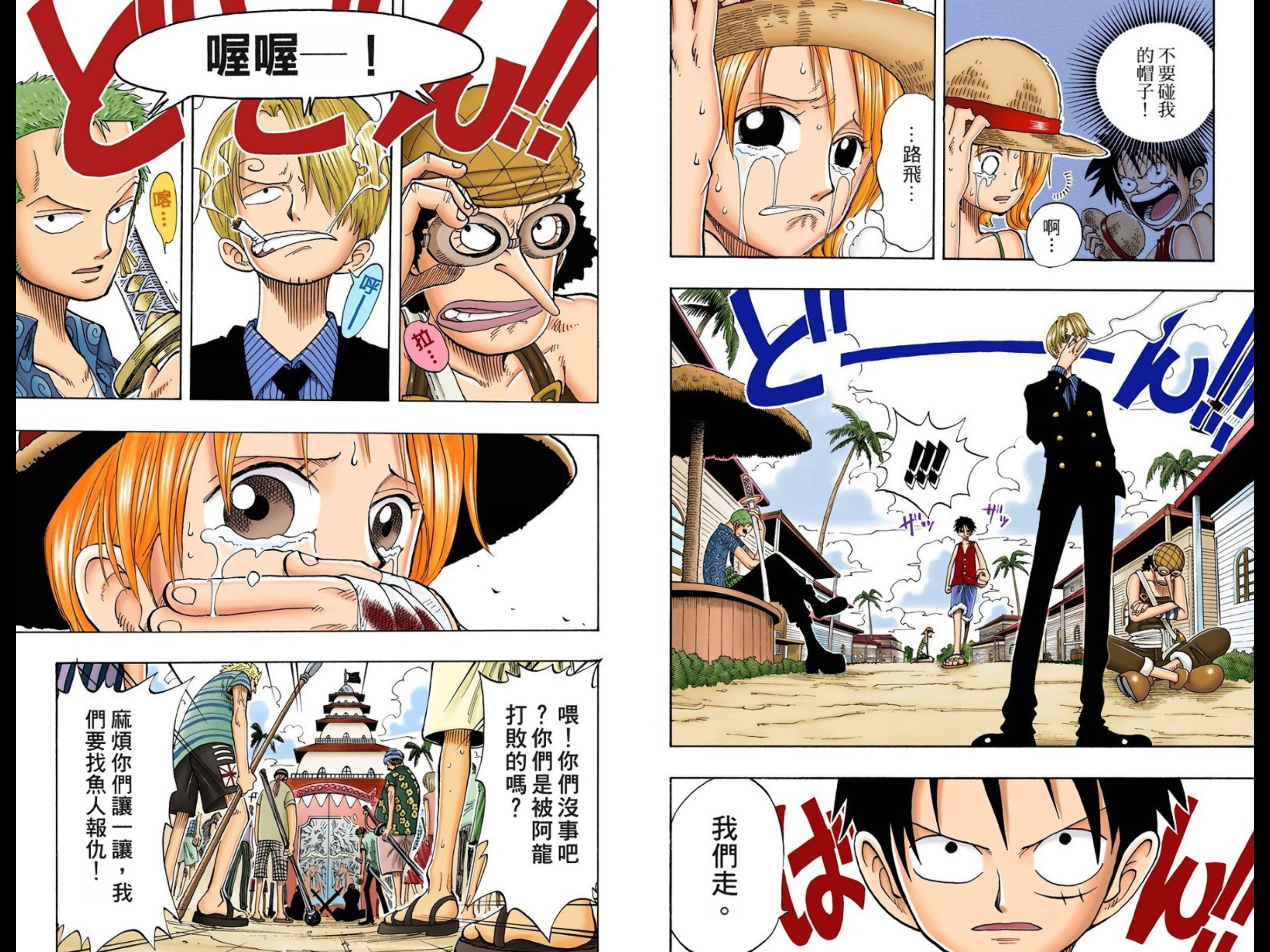 Luffy saves Nami / 路飞救娜美