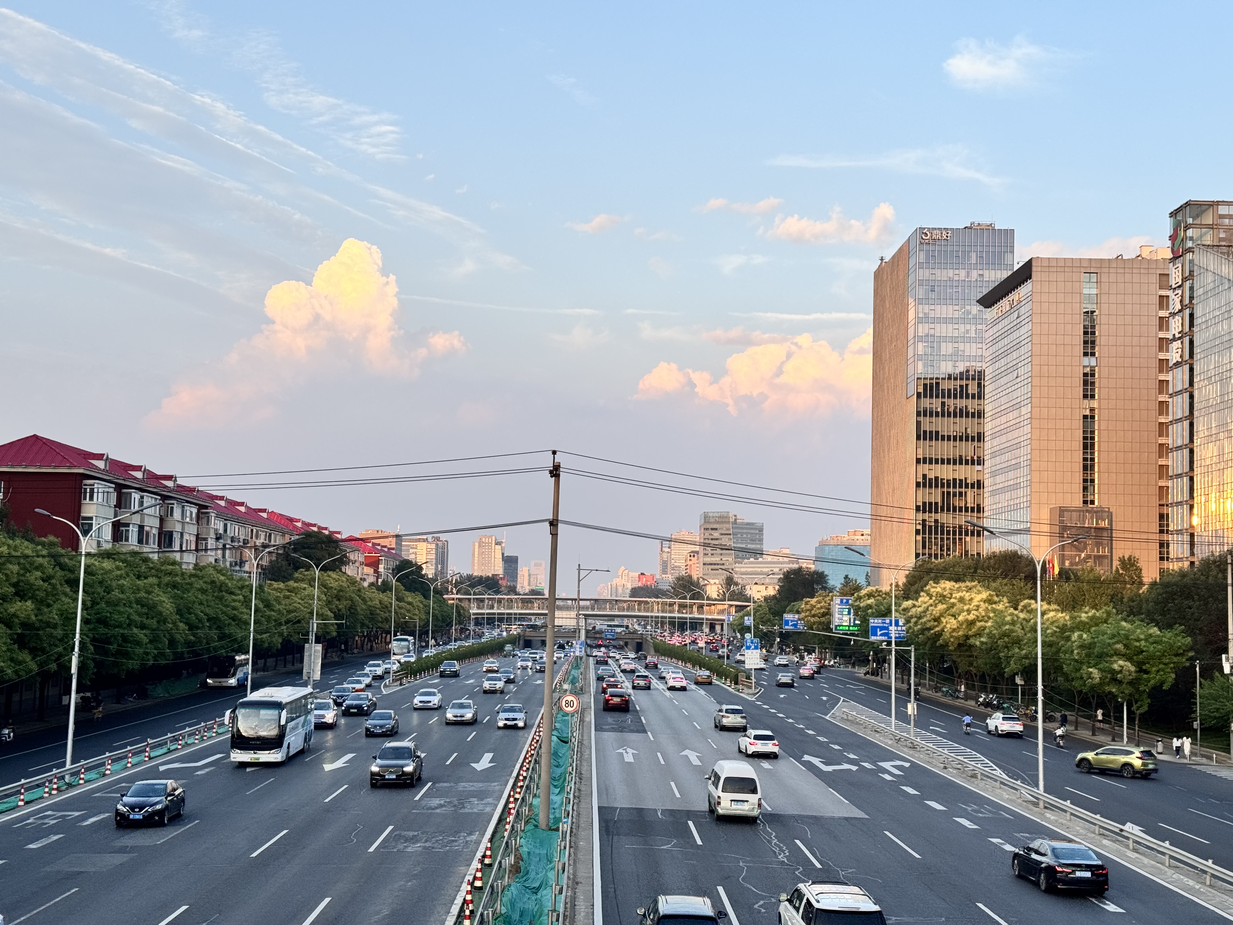 Looking East from Fourth Ring Bridge, Beijing